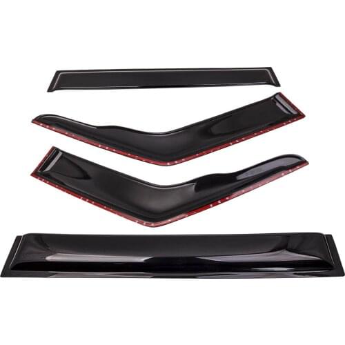 4pcs Weathershield Window Sun Visor for Nissan Patrol GQ Y60 1988-97 Auto mirror