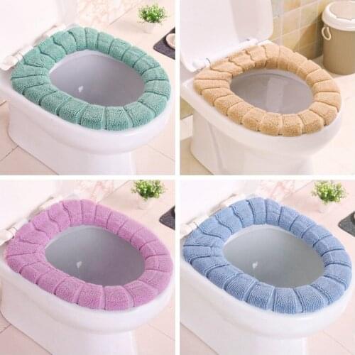 Universal Warm Soft Washable Toilet Seat Cover Mat Set for Home Decoration Closestool Mat Seat Case Toilet Lid Cover Accessories