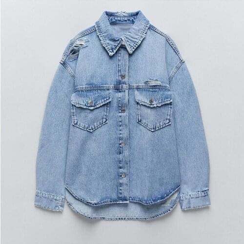 Vee Top Womens Denim Jackets