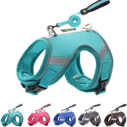 Dog Harness No Pull Breathable Puppy Mesh Vest Cat Chest Strap for Small Medium Dogs Chihuahua Pet Accessories French Bulldog