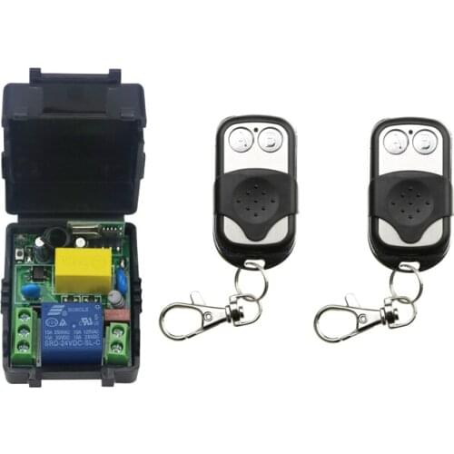 1 channel ON/OFF 220V Wireless Remote Control Switch for Lamp & Light 1 receiver+2 transmitter waterproof