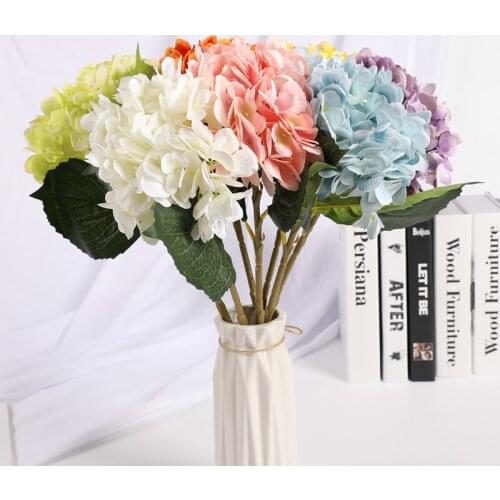 1 Bundle Artificial Hydrangea Flower for Wedding Party Birthday New Year Valentines Day DIY interior vases for decoration Decor