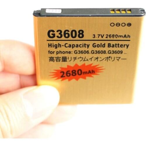10pcs /lot 2680mAh EB-BG360CBC Gold Replacement Battery For Samsung Galaxy Core Prime G360 G360F G3608 G3606 G3609 Batterij