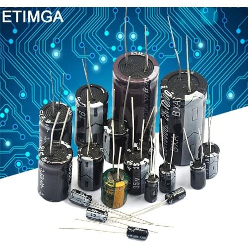 10PCS/LOT DIP Aluminum Electrolytic Capacitor 16V/25V/35V/50V/10/47/100/220/1000/2200uf