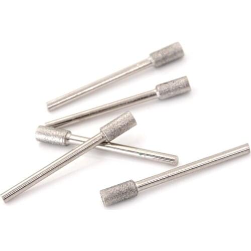 5/10PCS Diamond Chainsaw Sharpener Burr Stone File Chain Saw Sharpening Wholeasle
