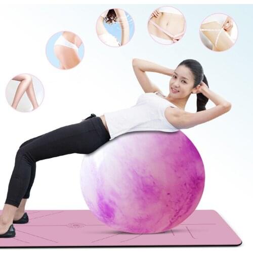 55cm Fitness Yoga Core Ball Set Indoor Training Yoga Ball Yoga Ball Exercise Gymnastic Fitness Pilates Ball Balance Exercise