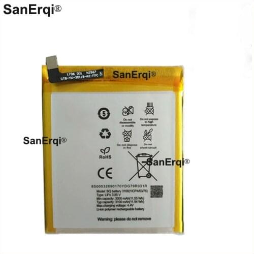 3100mAh/11.94Wh 3.85V 3100 Battery For BQ battery 3100(1ICP4/63/76) Built-in Li-ion bateria Li-Polymer Battery SanErqi