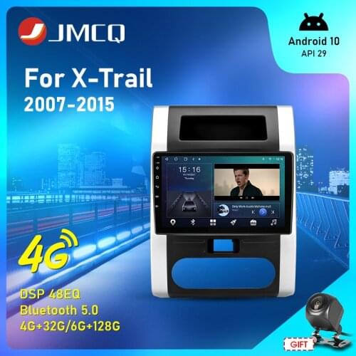 JMCQ Android10 2din For Nissan X-Trail X Trail 2007-2015 Car Radio Multimedia Video Player Stereo GPS Navigation Auto Carplay