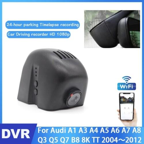 Car DVR Hidden Driving Video Recorder For Audi A1 A3 A4 A5 A6 A7 A8 Q3 Q5 Q7 B8 8K TT 2004 To 2012 Night Vision Full HD 1080P