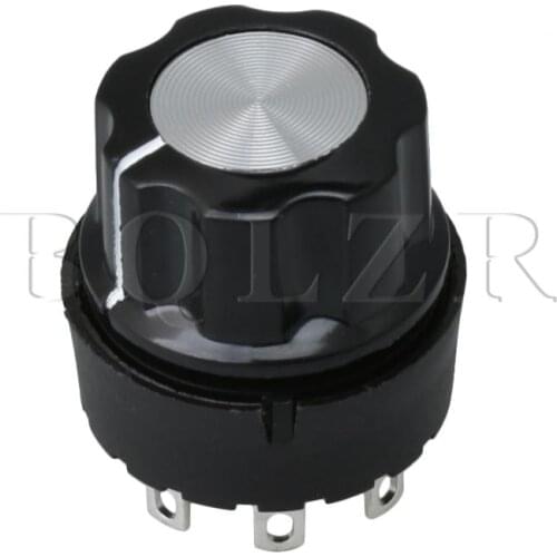 BQLZR 4 Positions 3 Ways Selector Rotary Switch & Knob for Home Appliance