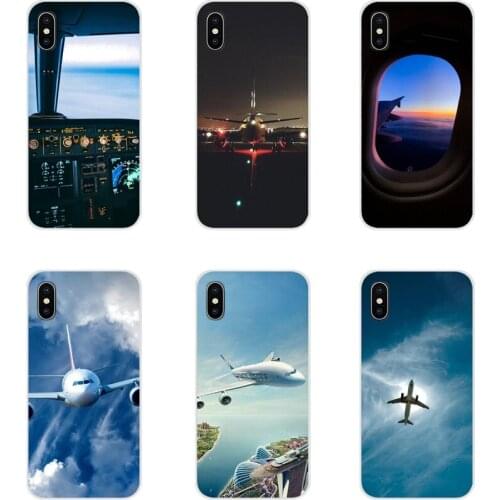 For Samsung A10 A30 A40 A50 A60 A70 M30 Galaxy Note 2 3 4 5 8 9 10 PLUS Accessories Phone Cover Bag Aircraft Airplane fly travel