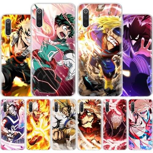 Anime My Hero Academia Cover Phone Case For Xiaomi Note 10 Mi 11 9 8 CC9 5X 6X 9T 10T A3 Poco X3 NFC F1 Pro Lite + Coque A1 A2