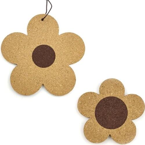 Wooden Flower Coaster Tableware Heat Insulation Hot Pot Holder Placemat Flower Trivet Mat for Kitchen Accessories Table Mat