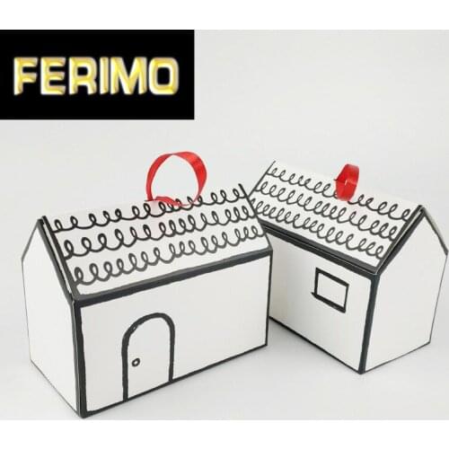 DIY House Shaped Packing Boxes For Candy Nougat Treat Boxes Candy Boxes For Wedding Party Favors