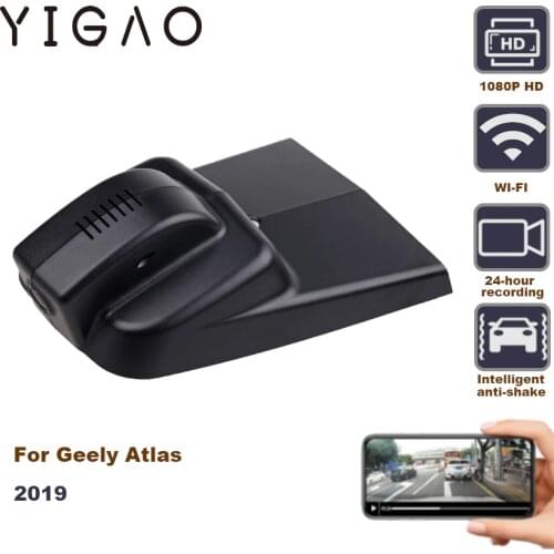 For Geely Atlas 2019 24-Hour Dash Cam Driving Recorder Hidden WiFi 1080P Nigh Vision HD High Quality Car Camera
