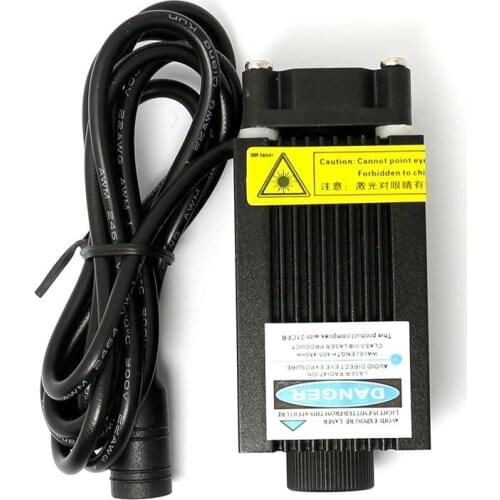 Focusable 405nm 200mW Violet Blue Laser Dot Diode Module Marking Engraver 12V DC