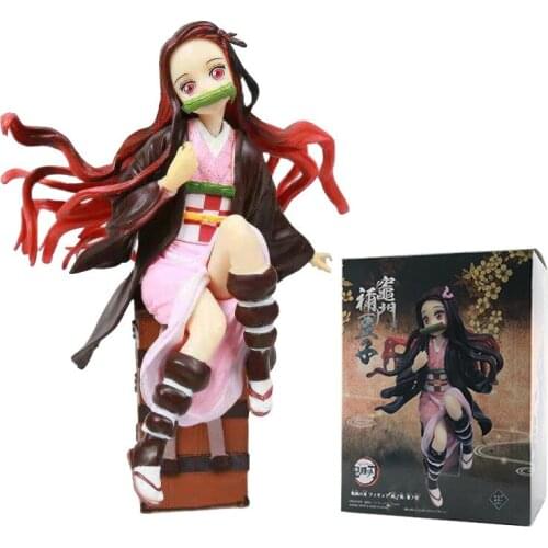 Anime Demon Slayers Blade Peripheral Hand-made 1 Generation Stove Door Nidou Box Sitting Model Doll Boxed Scenery Decoration