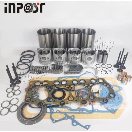 Rebuild Kit For Mitsubishi 4D34T 4D34 3.9L Engine Fuso Canter FE FG Trucks Excavator