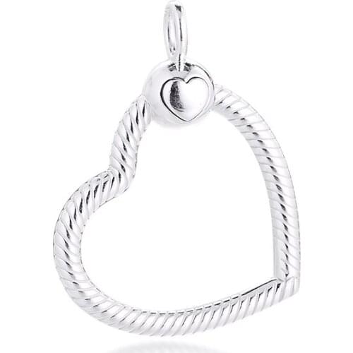 100% 925 Sterling-Silver-Jewelry Signature Moments Small Pave O Pendant for Necklaces Necklace Free Shipping