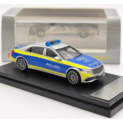 Master 1/64 For Maybach S-Class S600 Polizei Diecast Model Collection Toys Car Gifts