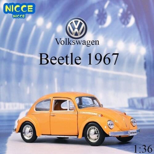 Nicce 1:36 Mini Car Beatle 1967 Classic Alloy Car Model Diecast Metal Car Model Miniature Scale Model Car Toy For Childrens Gift