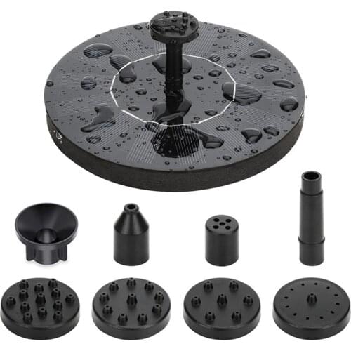 Mini Solar Water Fountain Pool Pond Waterfall Fountain Garden Decoration Outdoor Bird Bath Solar Powered Fountain Floating Water