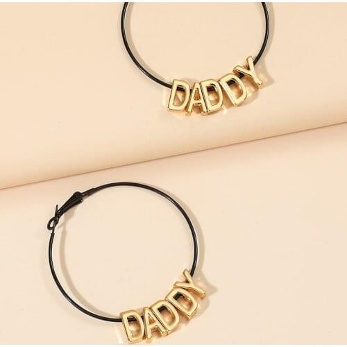 Fashion Creative C-shaped Letter Earrings Retro Exaggerated Geometric Metal Circle Earrings for Women Jewelry Gifts