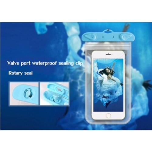 New transparent PVC mobile phone waterproof dry bag, diving water sports waterproof mobile phone bag