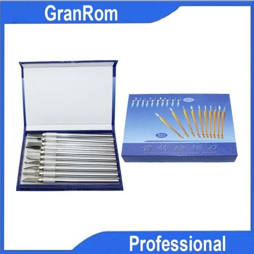 DIY Wax Carving Knife 10pcs/Set Handheld Jewelry Wax Carving Tools Stainless Steel Digging Knife