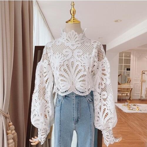 O'ZACKET Lace Blouses