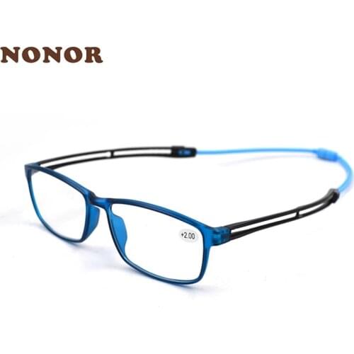 NONOR Reading Glasses Women Men Magnetic Hanging Neck Magnifier Adjustable TR Glasses Presbyopia Eyeglasses Men Reading Eyewear