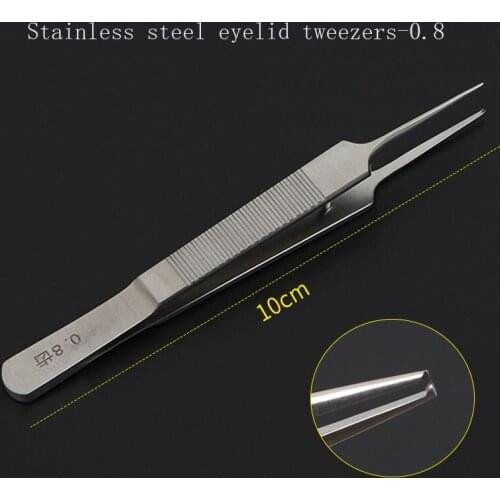 Eyelid Tweezers Fat Tweezers Double Eyelid Embedding Thread Taken with Hook Micro Tweezers