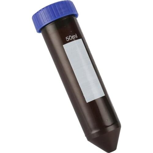 50ml Plastic Brown Centrifuge Test Tube with Scale Line Screw Cap Cone Bottom Sample Vial Container Laboratory Equipment
