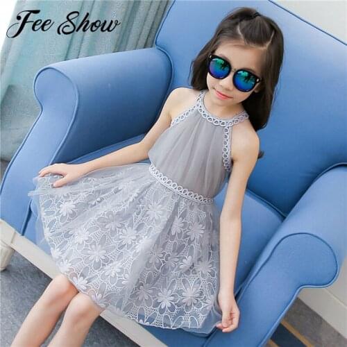 2019 Baby Flower Girl Dresses Princess Lace Wedding Party Pageant Formal Dress Kids Summer Floral Lace Tulle Prom Dresses 2-10Y