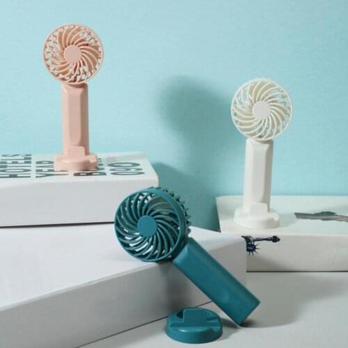 Quiet Operation 3 Colors Rechargeable Quiet Long Endurance USB Portable Fan Holder for Daily Use