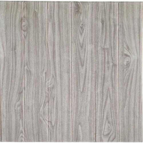 Diy Self Adhesive 3d brick wall stickers Living Room Decor Foam Waterproof Wall Covering 70*70cm 3D wood Wallpaper