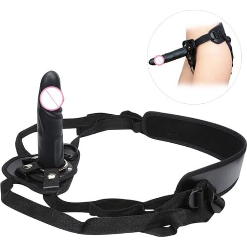 Removable Strap On Dildos Lesbian Strapon Penis Sex Toy For Women Vaginal Sex Anal Plug Black Dildos Adult Toy for Couple