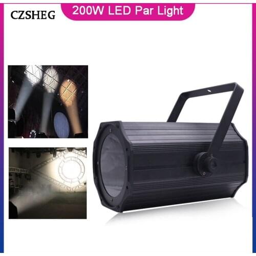 LED 200W COB linear zoom standard warm color DMX512 cool white lighting for DJ stage lights wedding restaurant theater