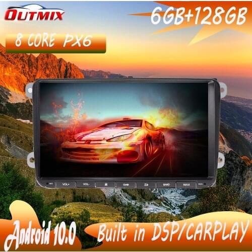 6G+128Gb Android10.0 For Volkswagen segies universal 2002-2010 Car Radio Multimedia Video Player Navigation GPS dvd carplay