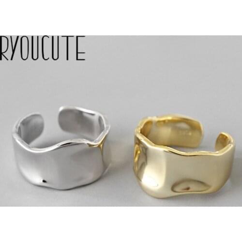 Punk Vintage Silver Color Irregular Geometric Rings For Women Men Gothic Antique Jewelry Anillos 2020