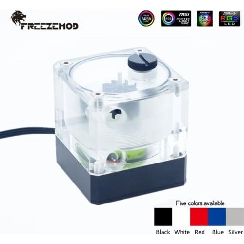 FREEZEMOD PC Water Cooling Integrated Water Pump Water Tank Total Height 7CM With Flow Indicator Multicolor,PUB-M4YT