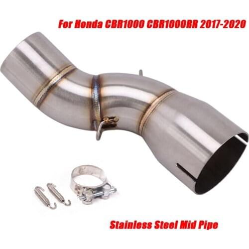 Exhaust System Middle Pipe Refit for Honda CBR1000RR CBR1000 2017 2018 2019 2020 Motorcycle Stainless Connect 51MM Exhaust Tube
