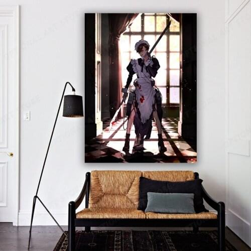Japanese Anime Poster Attack on Titan Levi Ackerman Canvas Print Wall Art Painting Modern Picture Dining Room Restaurant Decor