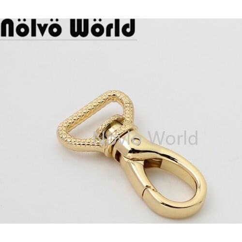 10-50pcs gold color 47*19mm 3/4'' alloy material thicken swivel hooks for lady crossbody chain bag replace accessories