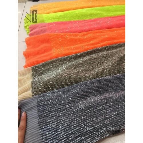 10 colors best Quality sequins French Tulle Lace Fabric SYJ-72322 embroidered Lace Fabric for fashion dress