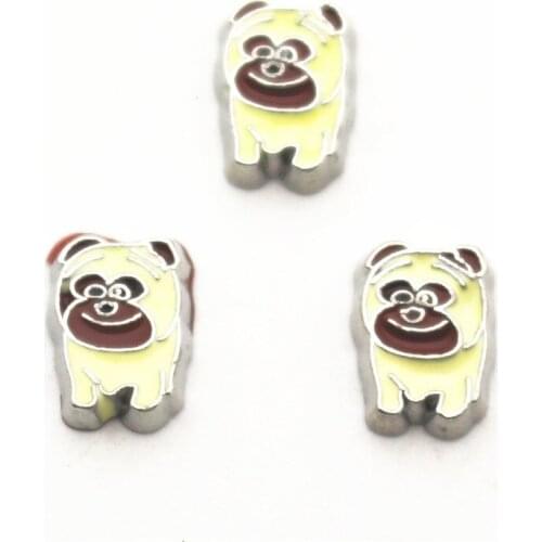 10pcs/lot Charms dog Floating Charms for Floating Memory charms Lockets DIY Jewelry