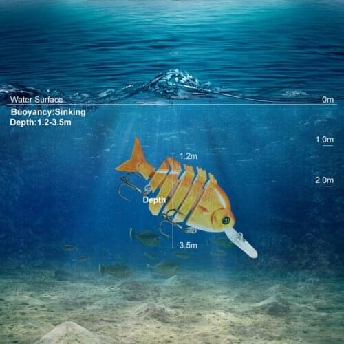 10cm 14g Sinking Wobblers Fishing Lures Jointed Crankbait Swim Bait 8 Segment Hard Artificial Bait For Fishing Tackle Lures NEW