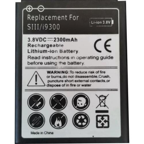 Rechargeable battery for Samsung galaxy s3 i9300 for Samsung SIII i9300 i9305 i747 i535 L710 T999 i879 I537 EB-L1G6LLU battery