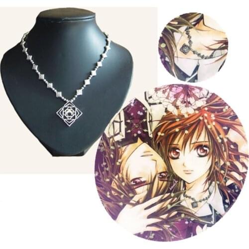 Athemis Vampire Knight KurosuKuran Yuki Necklace Cosplay Costume Accessories Halloween Prop