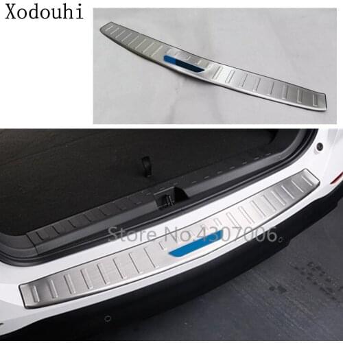 Car External Rear Bumper Protect Trunk Trim Stainless Steel Plate Pedal 1pcs For Chevrolet Equinox Third GE 2017 2018 2019 2020